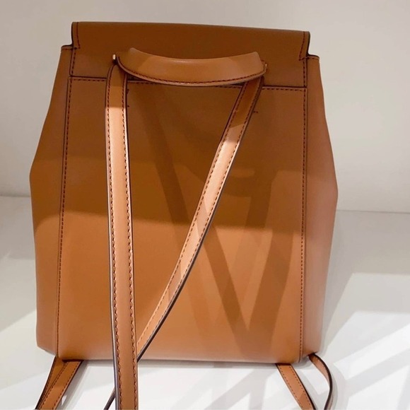Michael Kors Phoebe Medium Flap Drawstring Backpack MK Signature Brown main image 7